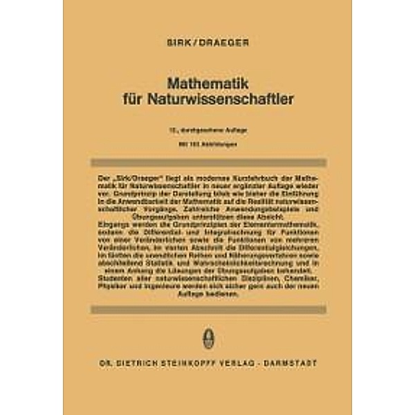 Mathematik für Naturwissenschaftler, H. Sirk