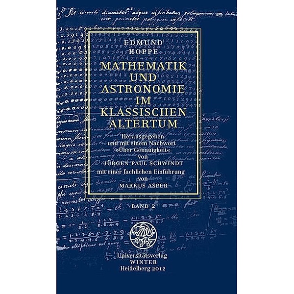 Mathematik und Astronomie im klassischen Altertum / Band 2, Edmund Hoppe