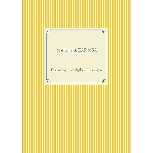 Mathematik ZAP MSA, Ulf - C. Roggendorff