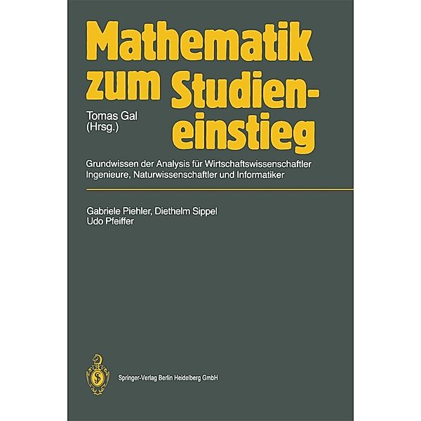 Mathematik zum Studieneinstieg, Gabriele Piehler, Diethelm Sippel, Udo Pfeiffer