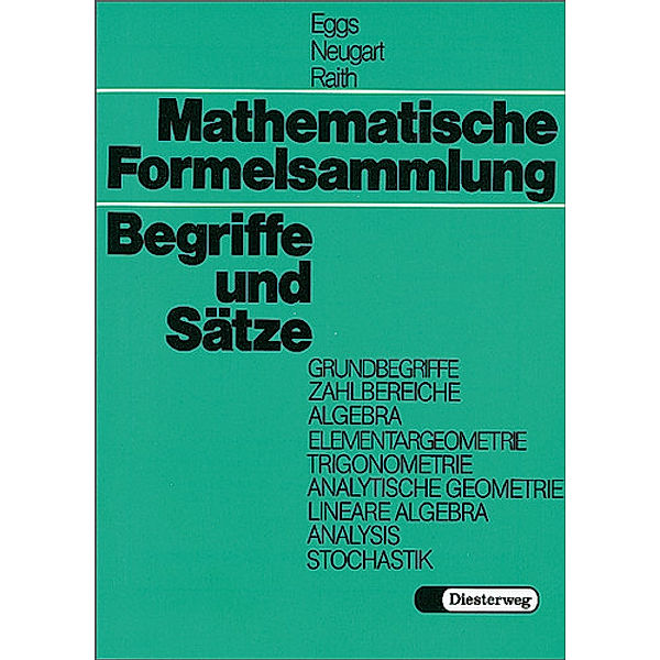 Mathematische Formelsammlung, Begriffe und Sätze