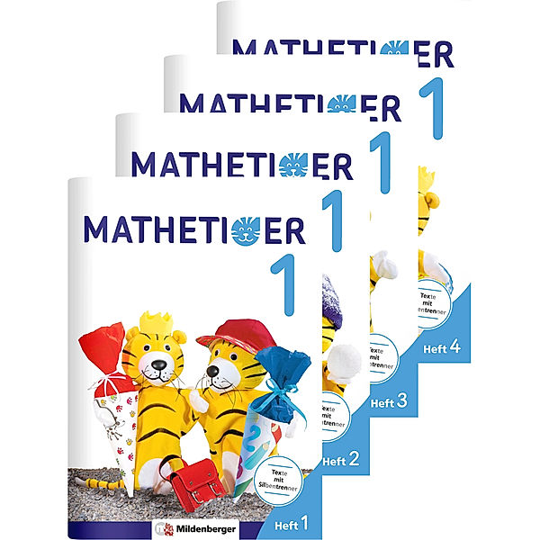 Mathetiger 1 - Heftausgabe, m. 1 CD-ROM, m. 6 Beilage, 4 Teile, Thomas Laubis