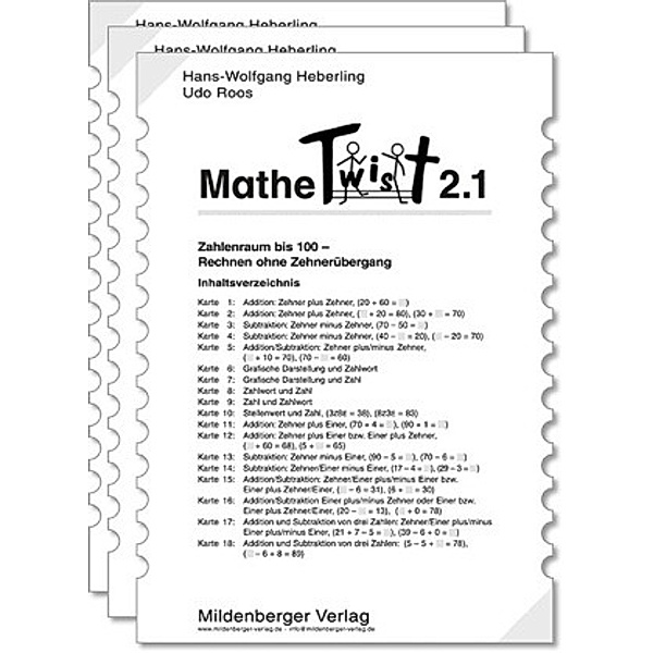 Mathetwist: Tl.2 Arbeitskartenprogramme, 3 Tle., Wolfgang Heberling, Udo Roos