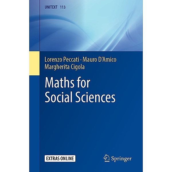 Maths for Social Sciences / UNITEXT Bd.113, Lorenzo Peccati, Mauro D'Amico, Margherita Cigola