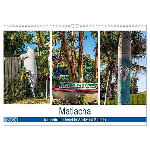 Matlacha - farbenfrohe Insel in Südwest-Florida (Wandkalender 2024 DIN A3 quer), CALVENDO Monatskalender, Mario Hagen