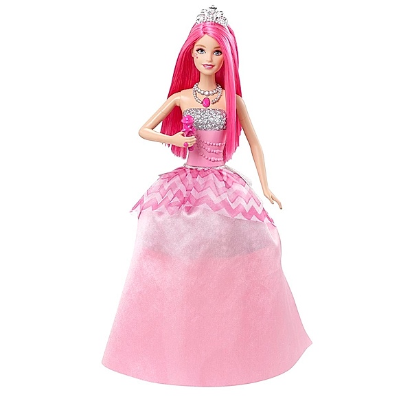 Mattel Barbie CMR83-Prinzessin Courtney mit Mikrofon