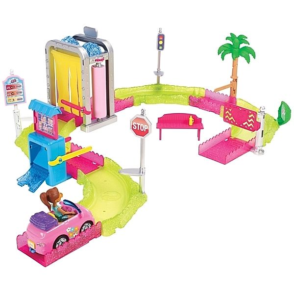 Mattel Mattel Barbie FHV91 On The Go Waschanlage Spielset