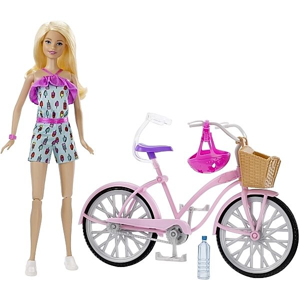 Mattel Mattel Barbie Puppe & Fahrrad