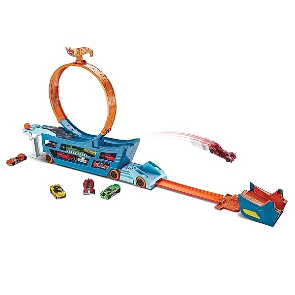 Mattel Mattel DWN56 Hot Wheels Stunt N Go Transporter & Trackset