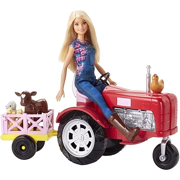 Mattel Mattel FRM18 Barbie Bäuerin Puppe und Traktor Spielset