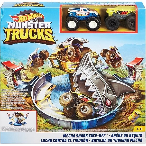 Mattel Mattel FYK14 Hot Wheels Monster Trucks Hai-Arena Spielset
