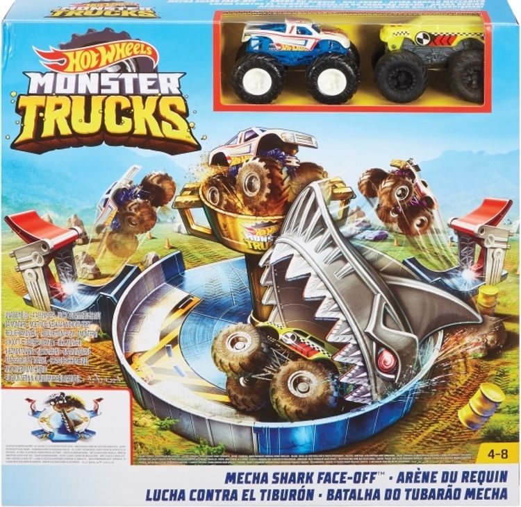Mattel FYK14 Hot Wheels Monster Trucks Hai-Arena Spielset | Weltbild.de