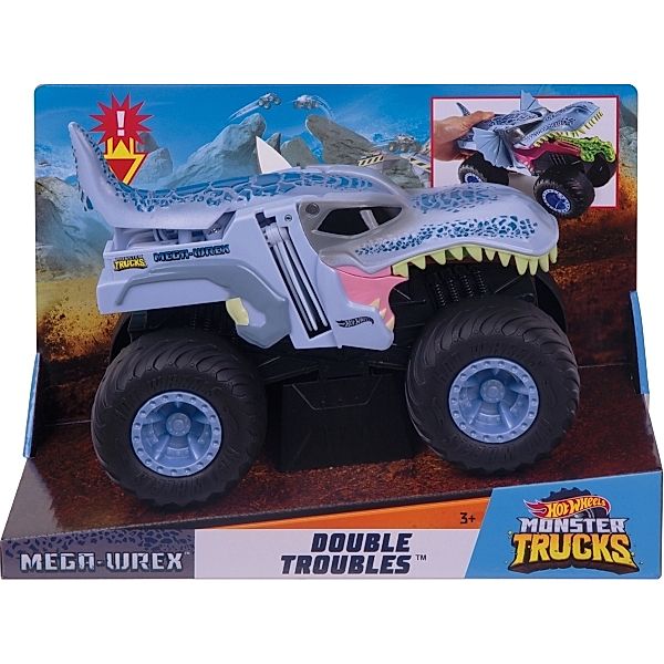 Mattel Mattel GCG08 Hot Wheels Monster Trucks 1:24 Mega-Wrex Double Troubles