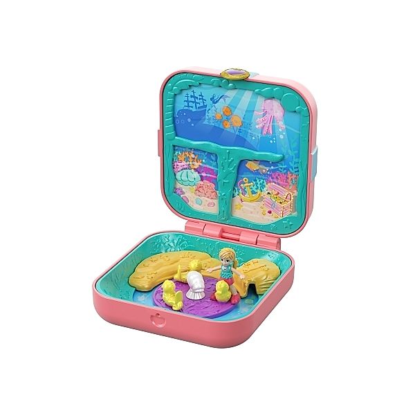 Mattel Mattel GDK77 Polly Pocket Verborgene Schätze Meerjungfrauenbucht