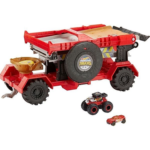 Mattel Mattel GFR15 Hot Wheels Monster Trucks 2-in-1 Crashrennen-Truck