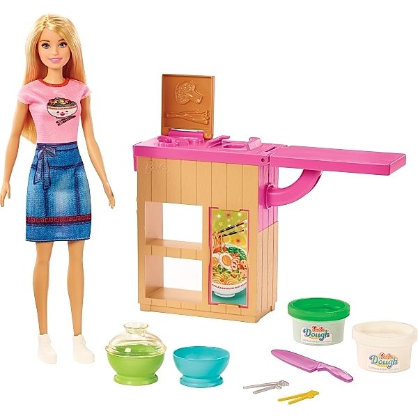 Mattel Mattel GHK43 Barbie Noodle Maker Doll (blond) and Playset