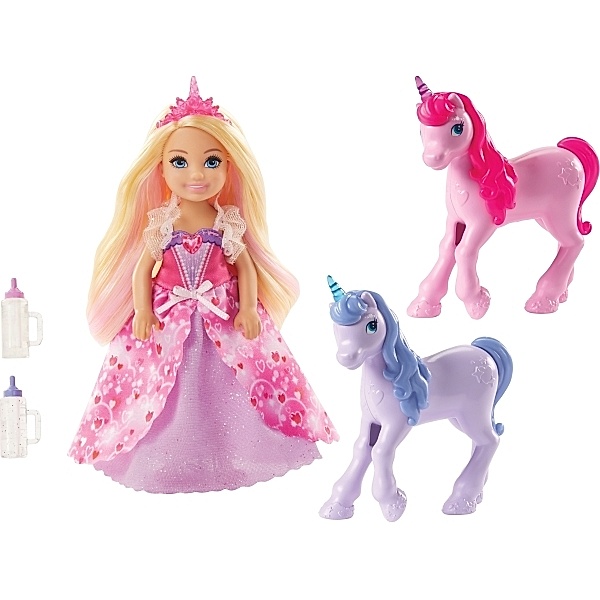 Mattel Mattel GJK17 Barbie Dreamtopia Chelsea Puppe und Einhörner