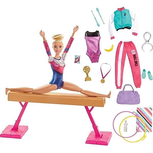 Mattel Mattel GJM72 Barbie Gymnastics Puppe & Accessoires