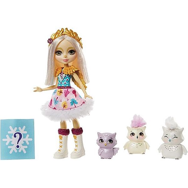Mattel Mattel GJX46 Enchantimals Odele Owl Puppe, Cruise & Familie