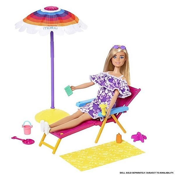 Mattel Mattel GYG17 Barbie Loves Strandtag Spielset