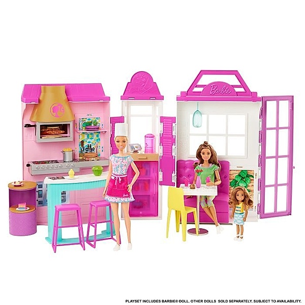 Mattel Mattel HBB91 Barbie Restaurant Spielset und Puppe