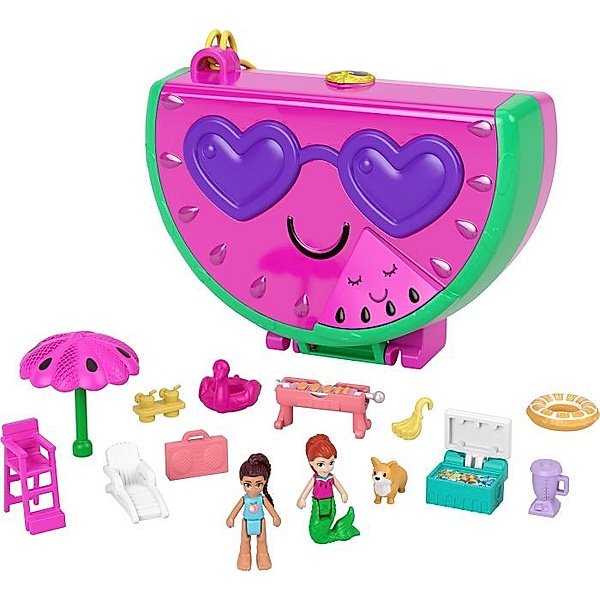 Mattel Mattel HCG19 Polly Pocket Wassermelonen Schatulle