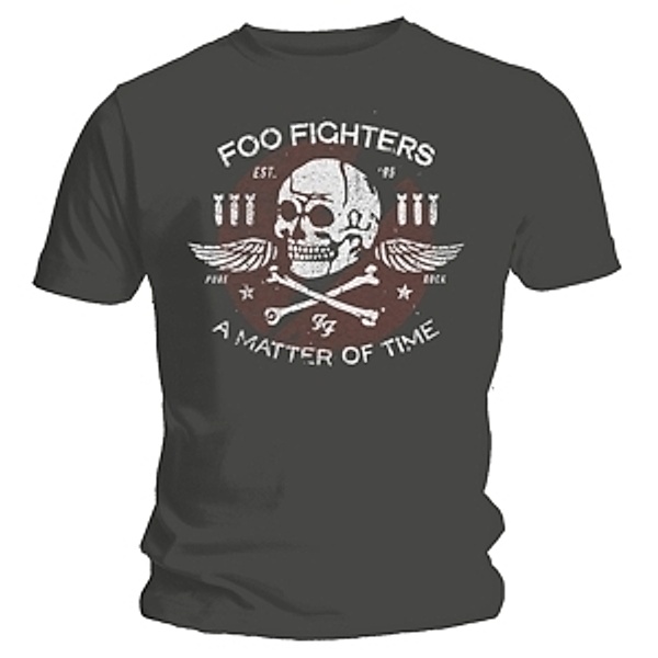 Matter Of Time (T-Shirt,Grau,Größe L), Foo Fighters