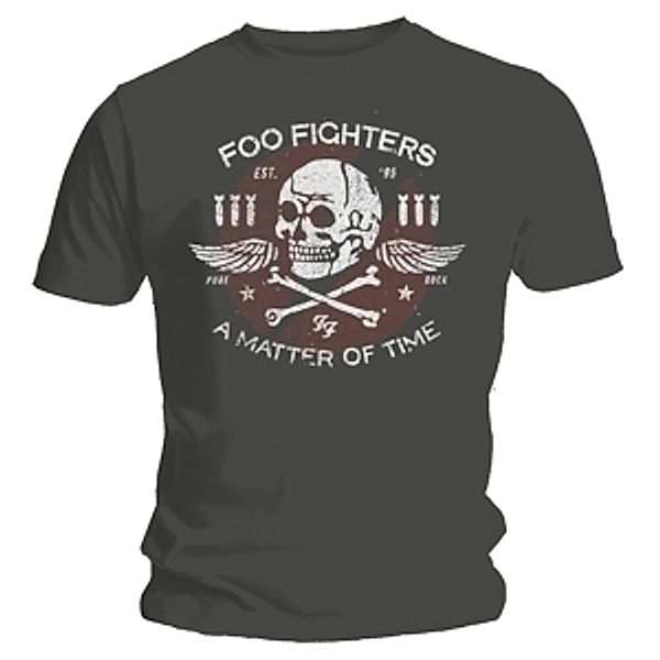 Matter Of Time (T-Shirt,Grau,Größe M), Foo Fighters