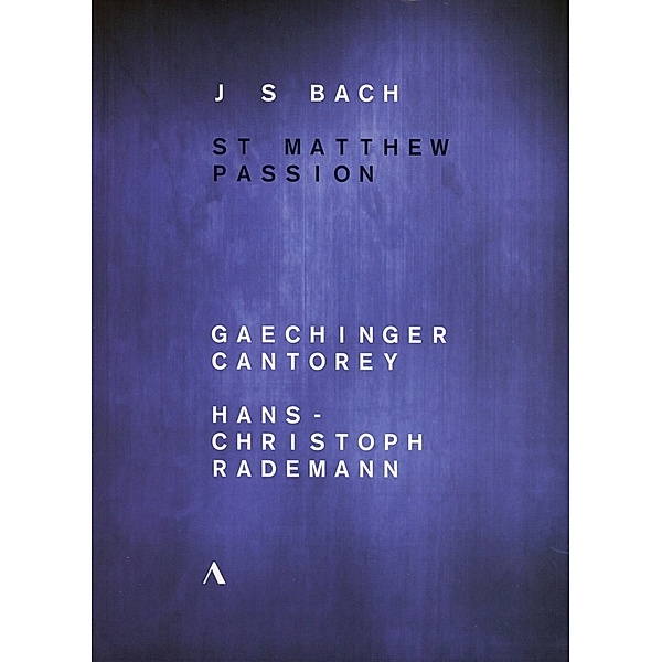 Matthäus-Passion Bwv 244, Hans-Christoph Rademann, Gaechinger Cantorey