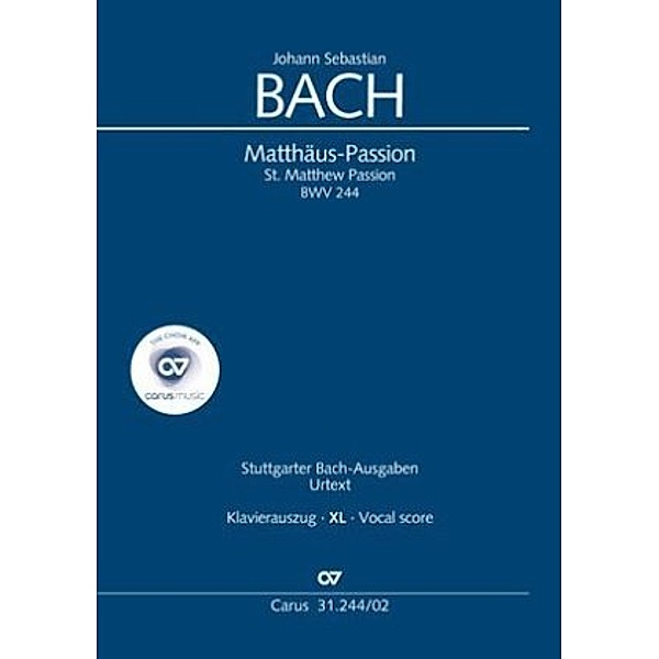 Matthäus-Passion (Klavierauszug XL), Johann Sebastian Bach