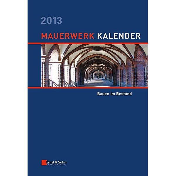 Mauerwerk-Kalender 2013 / Mauerwerk-Kalender