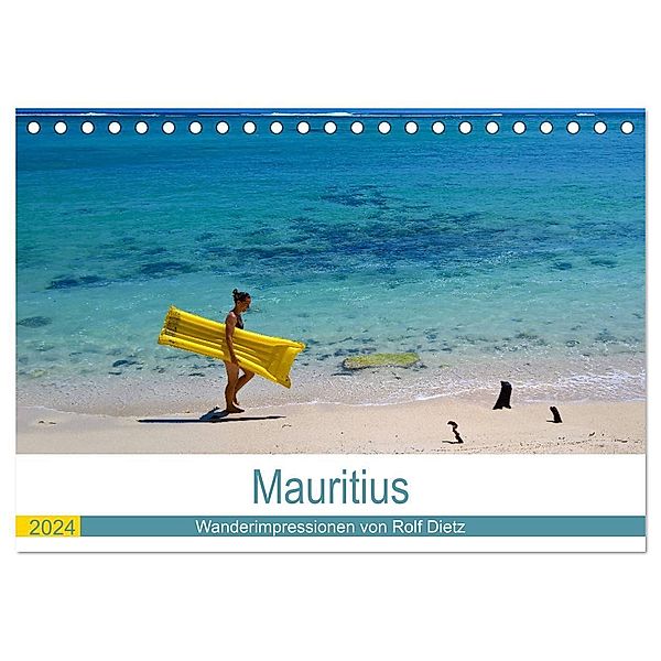 Mauritius - Wanderimpressionen von Rolf Dietz (Tischkalender 2024 DIN A5 quer), CALVENDO Monatskalender, Rolf Dietz