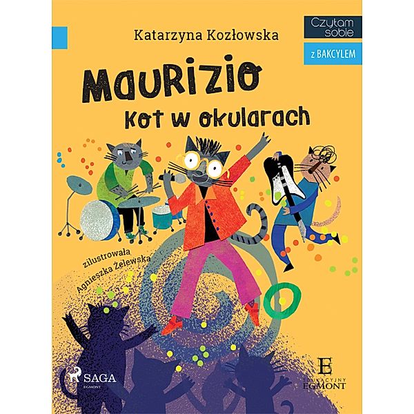 Maurizio - Kot w okularach / I am reading - Czytam sobie, Katarzyna Kozlowska