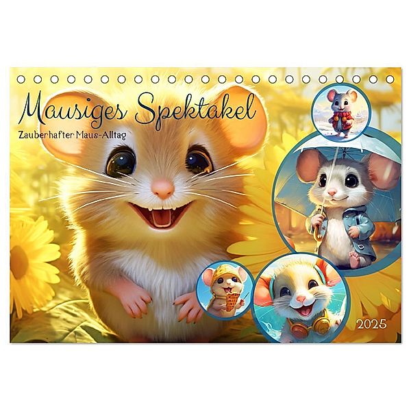 Mausiges Spektakel. Zauberhafter Maus-Alltag (Tischkalender 2025 DIN A5 quer), CALVENDO Monatskalender, Calvendo, Rose Hurley