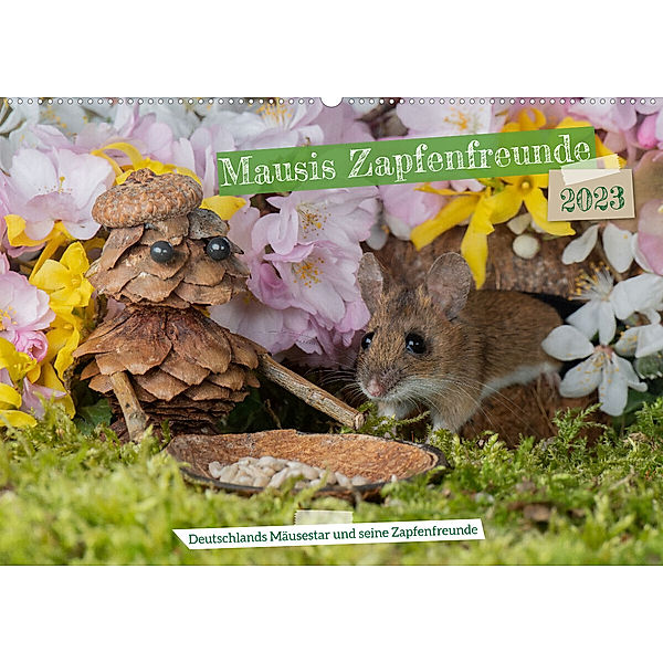 Mausis Zapfenfreunde (Wandkalender 2023 DIN A2 quer), Jennifer Hetzel