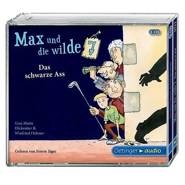 Max und die Wilde Sieben Band 1: Das schwarze Ass (3 Audio-CDs), Lisa-Marie Dickreiter, Winfried Oelsner