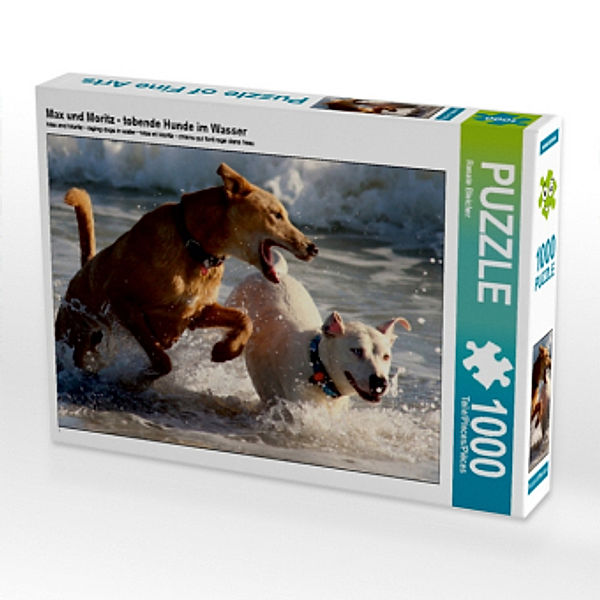 Max und Moritz - tobende Hunde im Wasser (Puzzle), Renate Bleicher