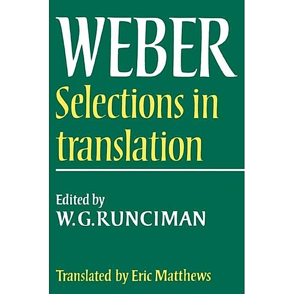 Max Weber: Selections in Translation, Max Weber