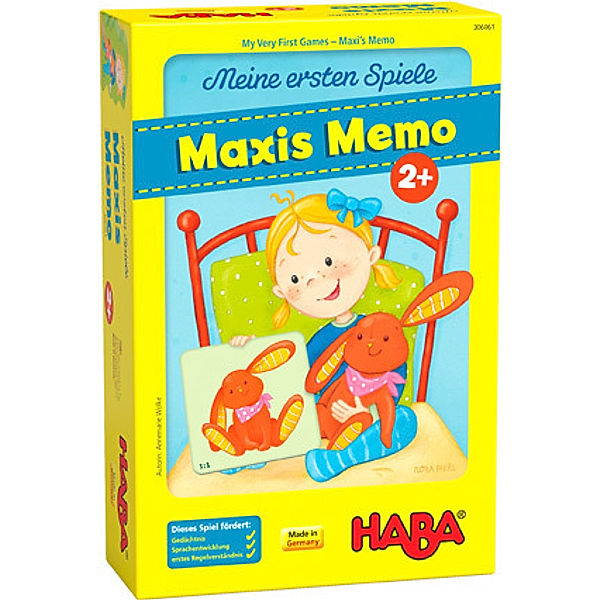 HABA Maxi-Memo MEINE ERSTEN SPIELE in bunt, Annemarie Wolke