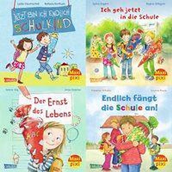 Maxi-Pixi-4er-Set 56: Die Schule geht los (4x1 Exemplar), Lydia Hauenschild, Sylvia Englert, Sabine Jörg