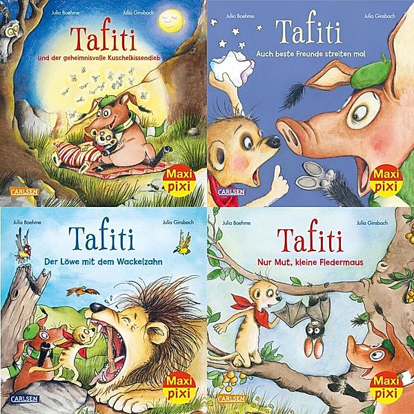 Maxi-Pixi-4er-Set 93: Abenteuer mit Tafiti (4x1 Exemplar), Julia Boehme