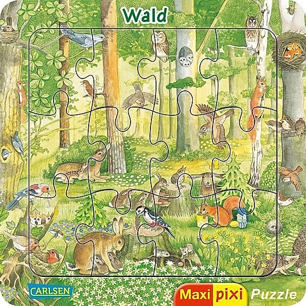 Carlsen Maxi Pixi: Maxi-Pixi-Puzzle: Wald, Christine Henkel