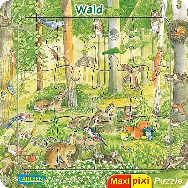 Maxi-Pixi-Puzzle VE 5: Wald (5 Exemplare), Christine Henkel