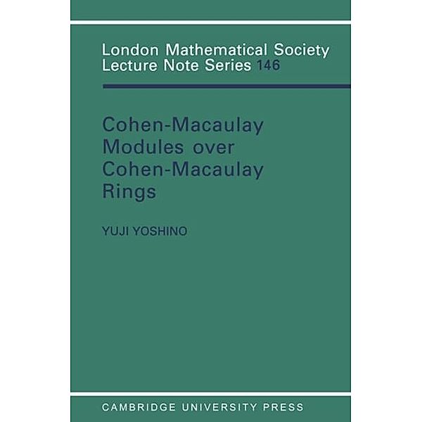 Maximal Cohen-Macaulay Modules over Cohen-Macaulay Rings, Y. Yoshino