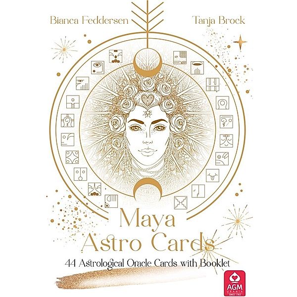 Maya Astro Cards: 44 astrological oracle cards with booklet, m. 1 Buch, m. 44 Beilage, 2 Teile, Bianca Feddersen