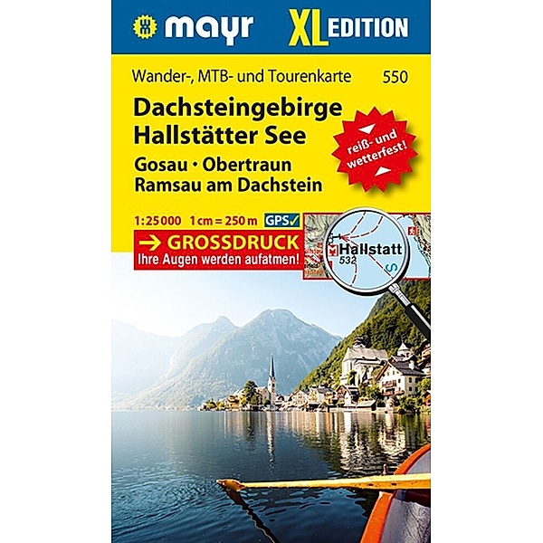 Mayr Wanderkarte Dachsteingebirge, Hallstätter See XL 1:25.000