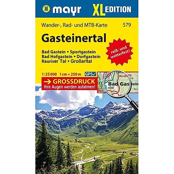 Mayr Wanderkarte Gasteinertal XL 1:25.000