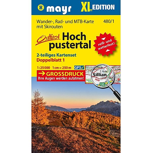 Mayr Wanderkarte Hochpustertal XL (2-Karten-Set) 1:25.000