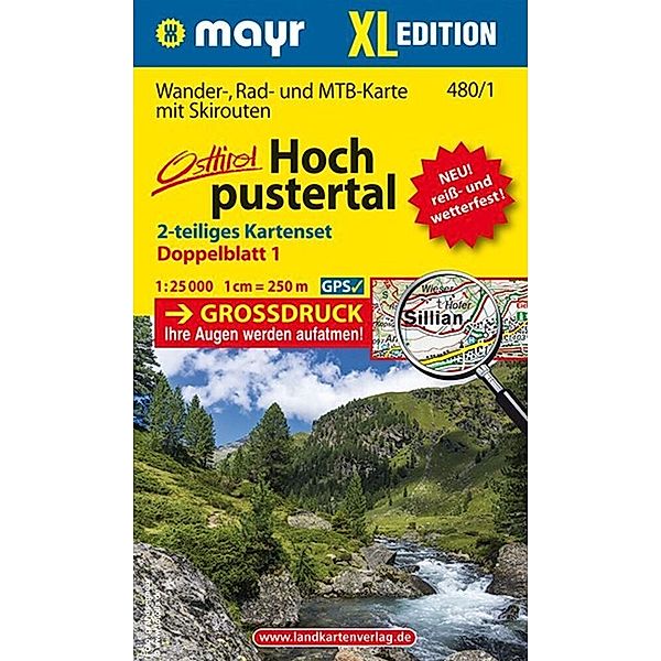 Mayr Wanderkarte Hochpustertal XL (2-Karten-Set) 1:25.000