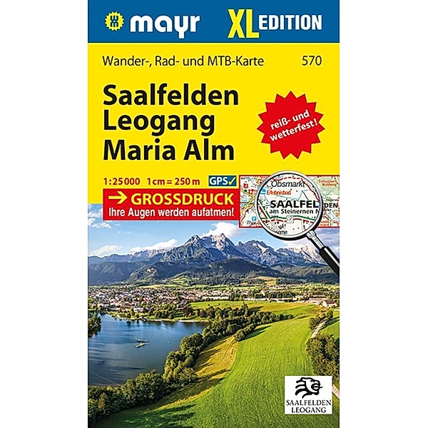 Mayr Wanderkarte Saalfelden - Leogang - Maria Alm XL 1:25.000